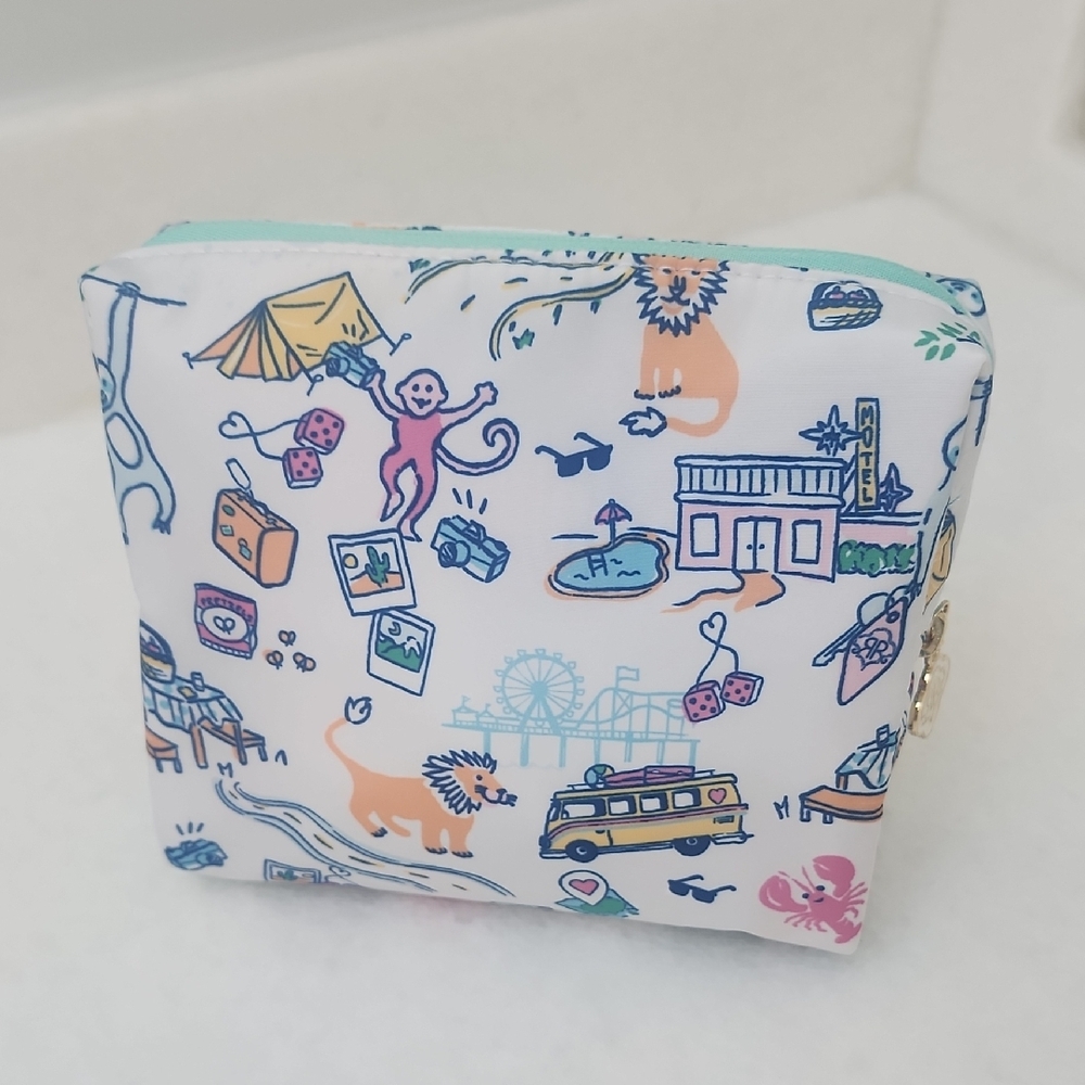 Roller Rabbit X Target Travel Cosmetic Pouch with Mint Zipper